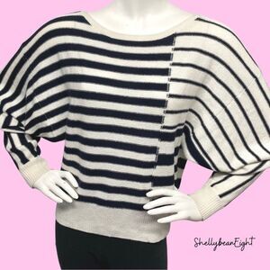 JOIE MARIDEL Dolman Striped Sweater Cashmere S M